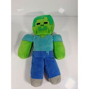 Minecraft Zombie Pillow Buddy Plush 18" inch Mojang Stuffed Figure